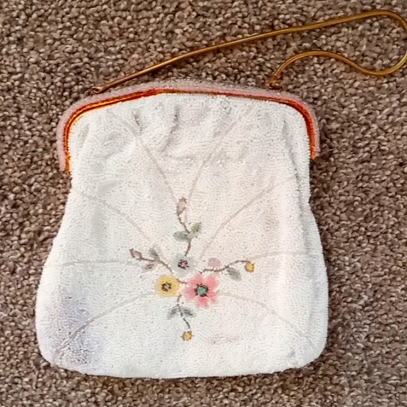 Vintage French Jorelle Beaded Hinged Evening Bag - Picture 2 of 16